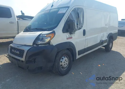 2022 Ram Promaster 3500 Cargo Van High Roof 159 Wb Ext from USA, damaged, VIN 3C6MRVJG4NE120745